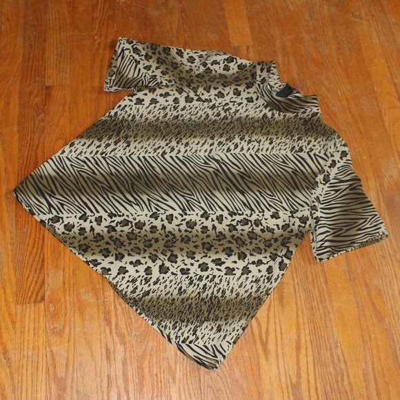 Vintage Wear On Earth Animal Print Blouse - Picture 2 of 7